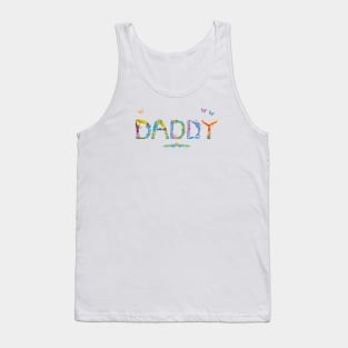 DADDY - tropical word art Tank Top